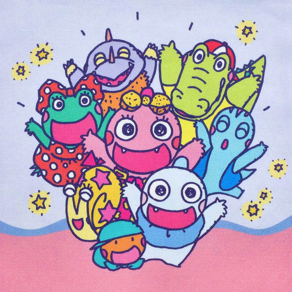 ざわざわ森のがんこちゃん 巾着(集合) | NHK キャラクターショップ