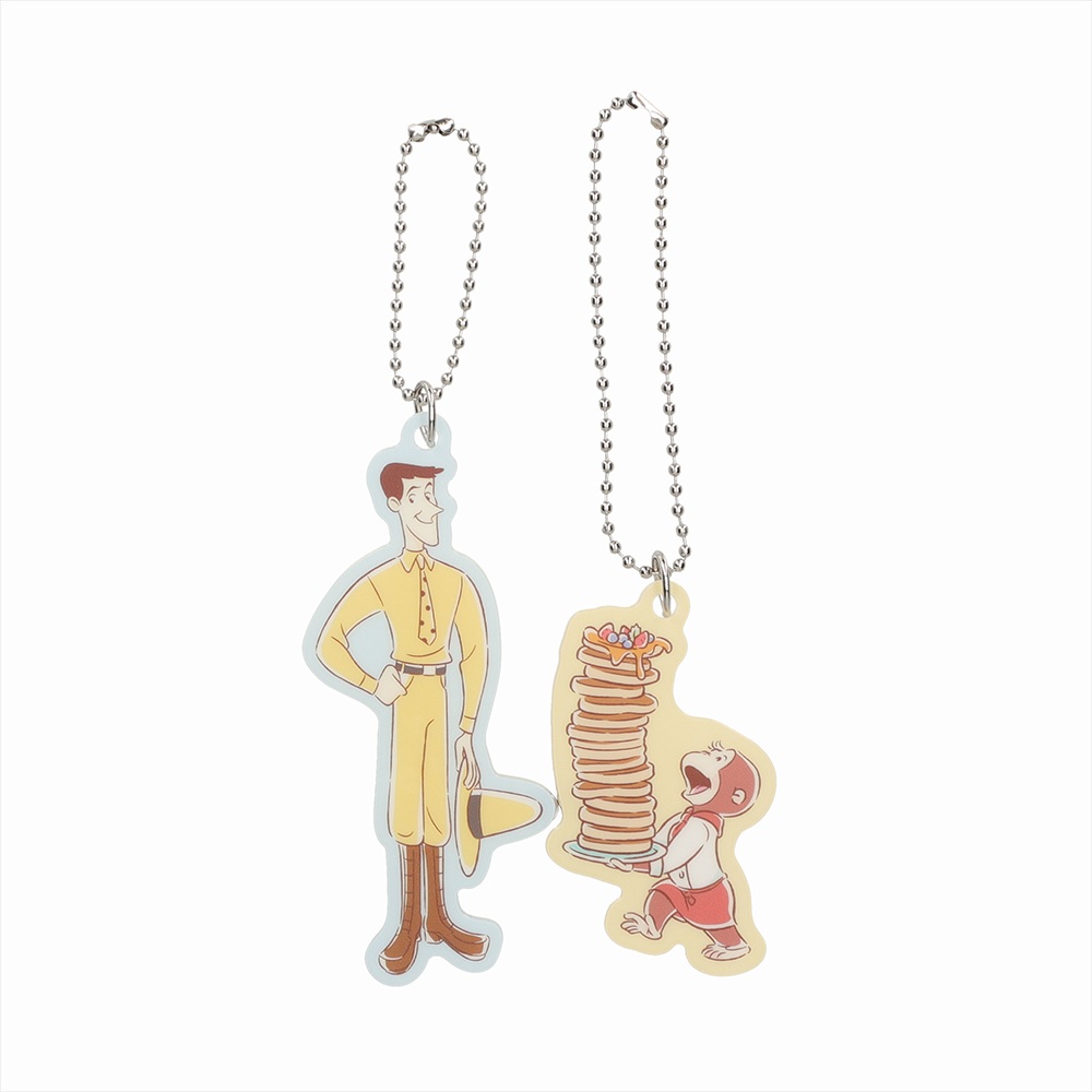 キュリアスジョージキッチン ペアキーホルダー ジョージと黄色い帽子の