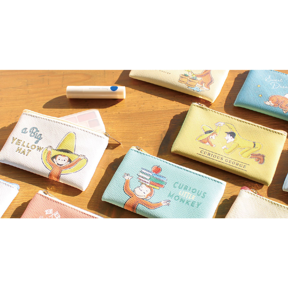 BOX】キュリアスジョージ シークレットフラットミニポーチ スケッチ