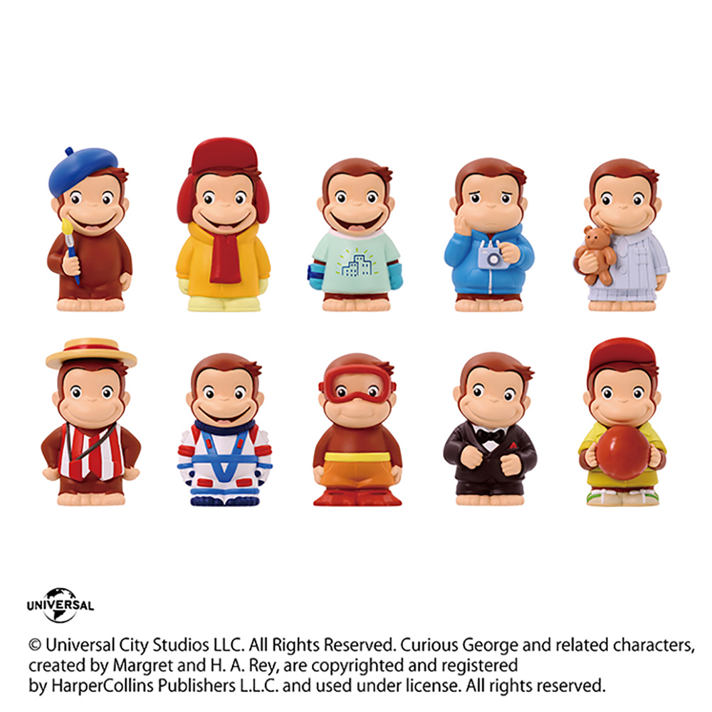 おさるのジョージ ソフビパペットマスコット| NHK キャラクター