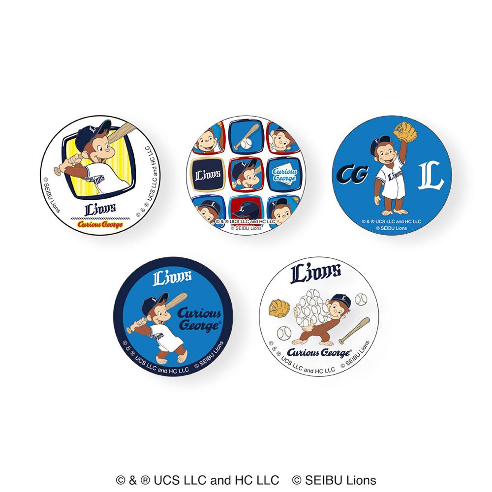 MB11 たべっ子どうぶつ LION ライオンズ 缶バッジ 40コセット たべっ子どうぶつ THE MOVIE/ライオンズ シークレット缶バッジ2