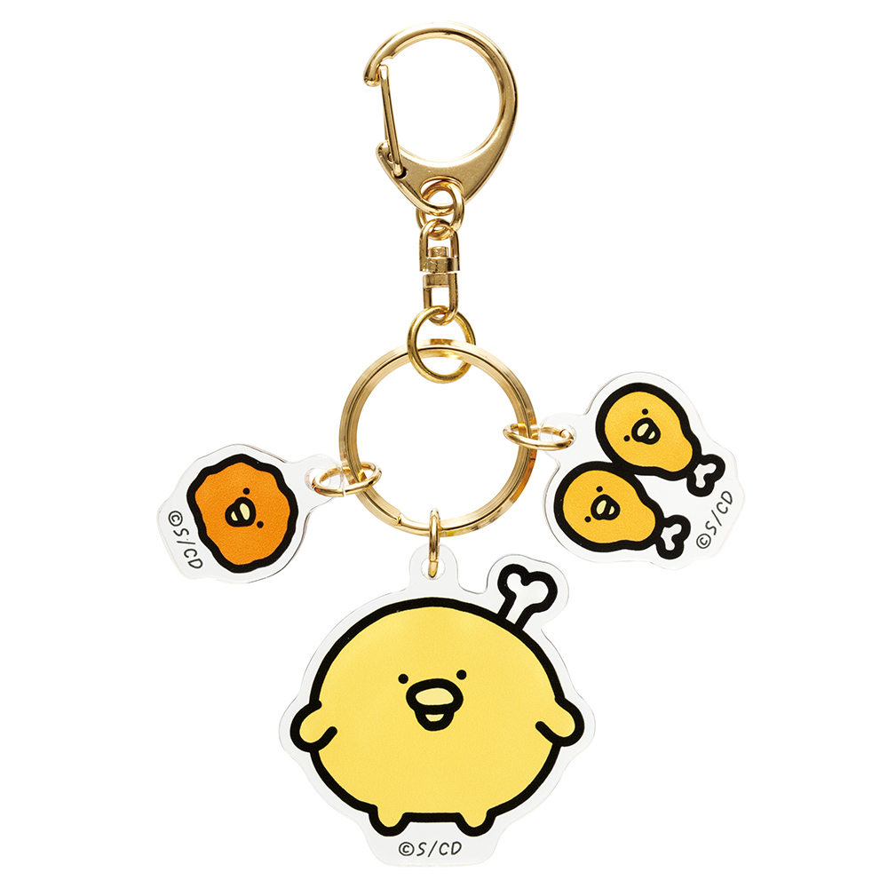 E*i様 チーズ男くんの編みぐるみキーホルダー◎ チキップダンサーズ アクリルチャーム(からあげLOVE)：31701|NHK