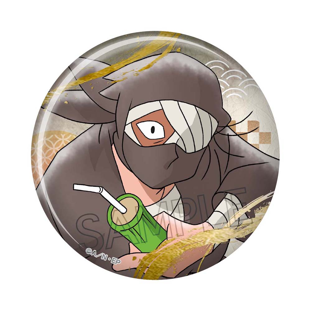 忍たま乱太郎 ガチャメイト雑渡昆奈門缶バッジ 忍たま乱太郎 箔押し缶バッジ 雑渡昆奈門